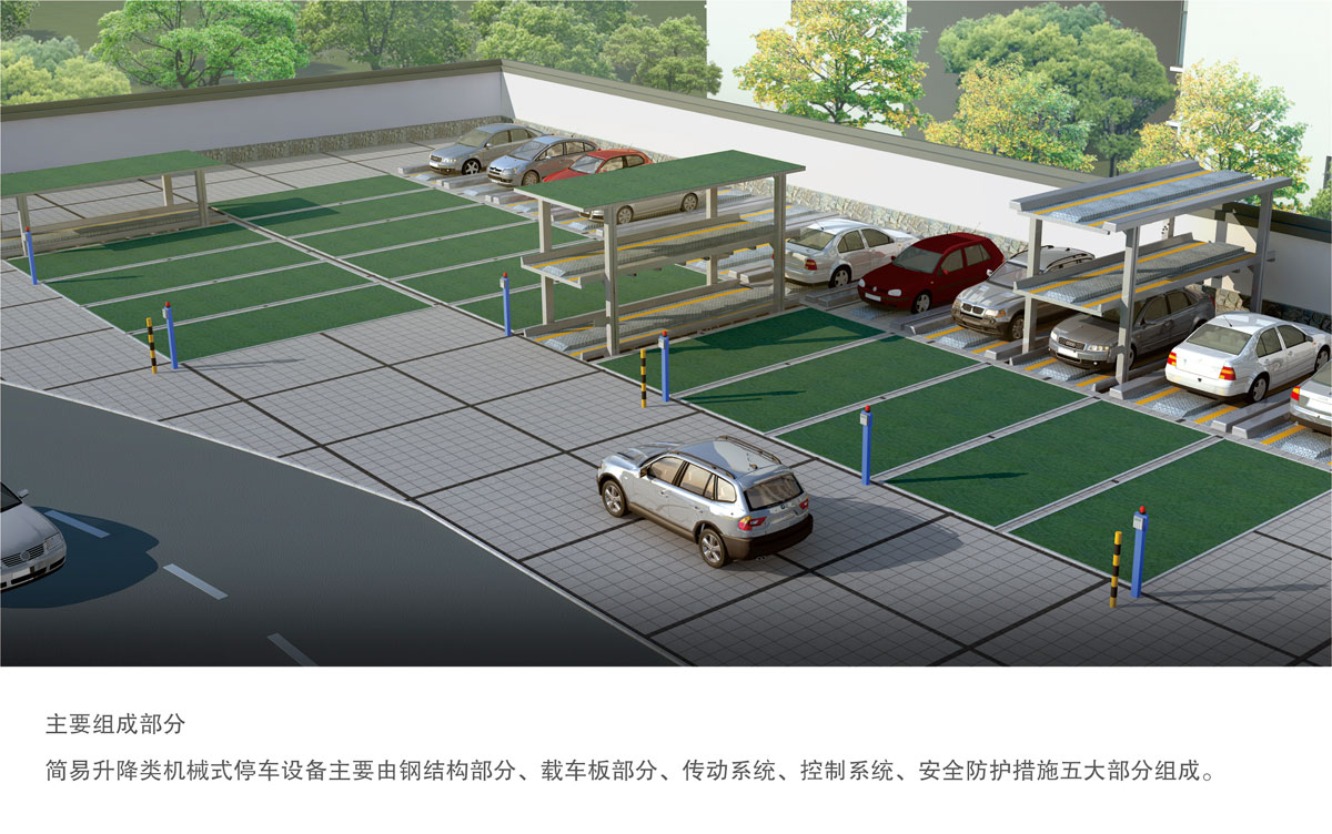 贵阳莱贝PJS2-D1地坑简易升降机械式立体停车库主要组成部分.jpg